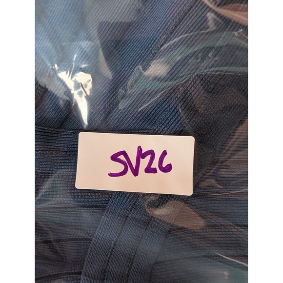 Herve Leger Kahli Bandage Dress S Royal Blue V-Neck 3/4 Sleeve Bodycon Y2K Glam - Picture 14 of 14